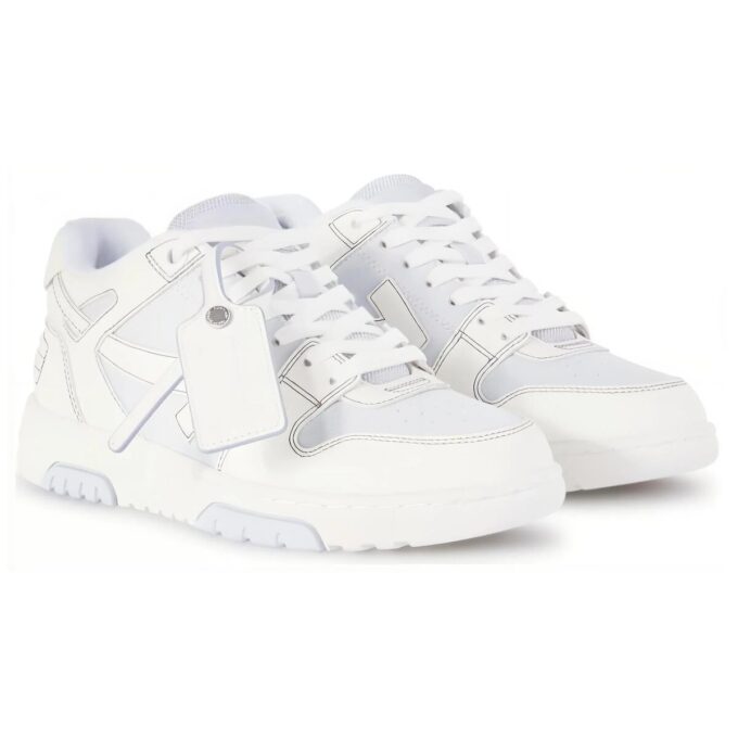 Off-White Out Of Office Leather Sneakers “Light blue White”
