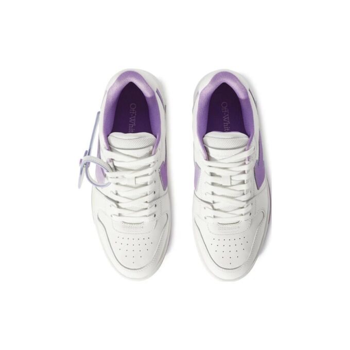 Off-White Out Of Office Leather Sneakers “White Purple”