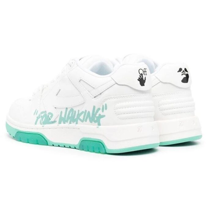 Off-White Out Of Office Low-Top For Walking Sneaker “White Green”