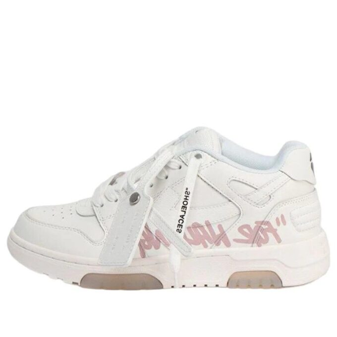 Off-White Out Of Office Low-Top For Walking Sneaker “White Pink”