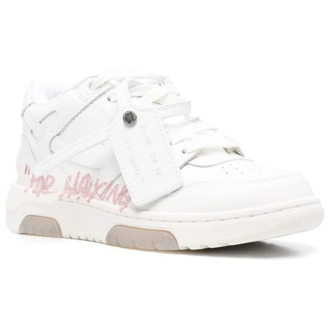 Off-White Out Of Office Low-Top For Walking Sneaker “White Pink”
