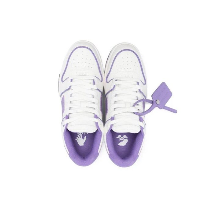 Off-White Out Of Office Low-Top Leather Sneaker “Purple White”