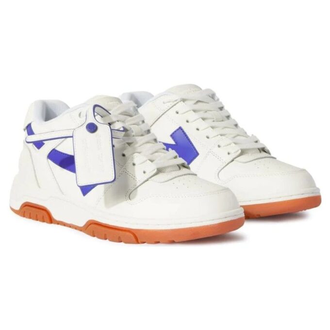 Off-White Out Of Office Low-Top Sneaker “White Blue Brown”