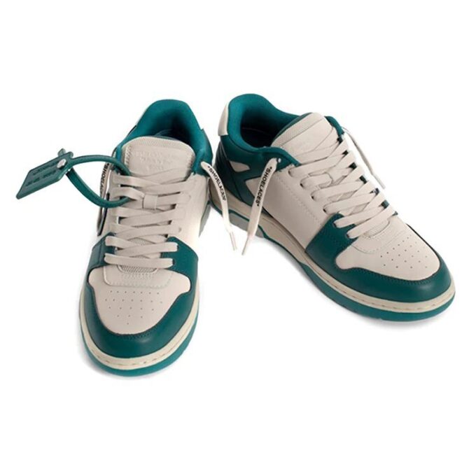 Off-White Out Of Office Low Top Sneakers Green/White