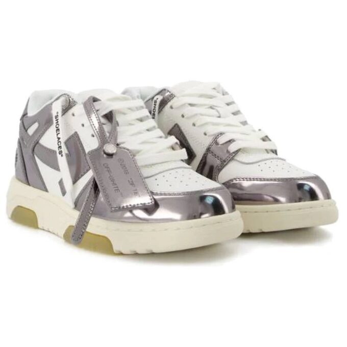 Off-White Out Of Office Mirror Sneaker “Silver White”