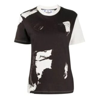 Off-White Pattern Short Sleeve Black