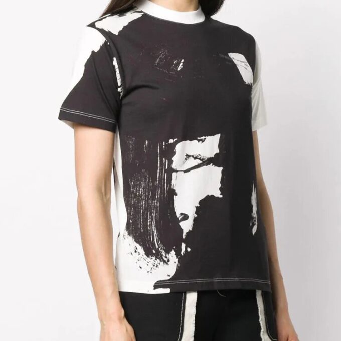 Off-White Pattern Short Sleeve Black