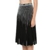 Off-White Pleated Knit Skirt “Black”