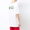 Off-White Printed Back Slit Crewneck Oversized T-shirt White