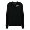 Off-White Printing Arrow Pattern Sports Hoodie Black