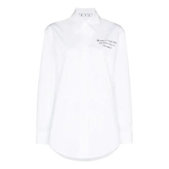 Off-White Printing Long Sleeves Shirt White