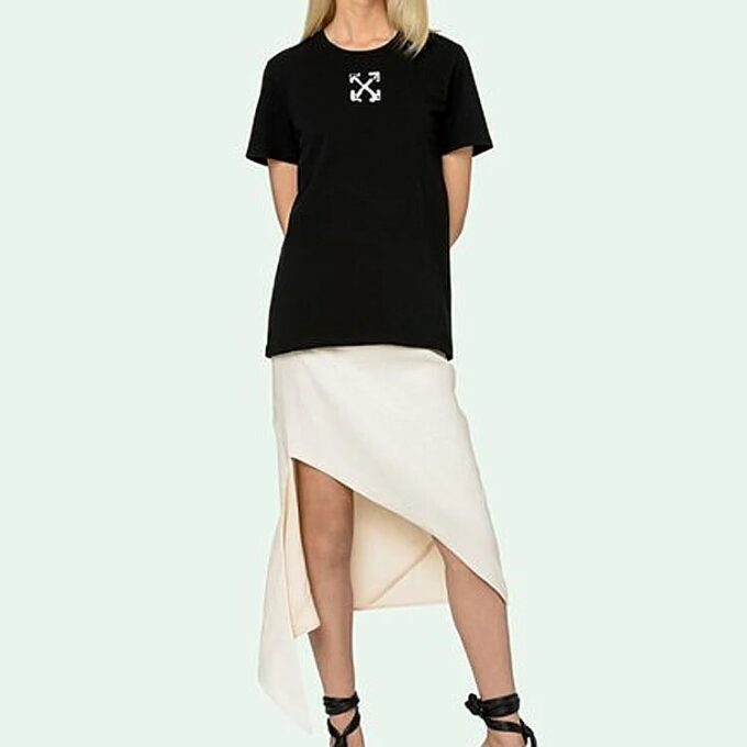 Off-White Printing Short Sleeve Black