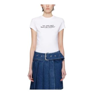 Off-White Quote Cotton T-shirt “White Black”