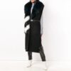 Off-White Sleeveless Large Slim Fit Version Black