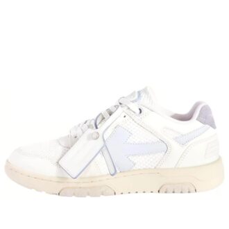 Off-White Slim Out Of Office Leather Sneakers “White Purple”