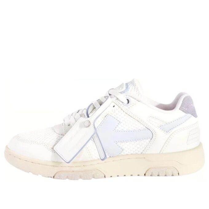 Off-White Slim Out Of Office Leather Sneakers “White Purple”