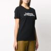 Off-White Slogan Printing Short Sleeve Slim Fit Black T-Shirt