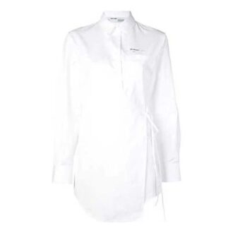 Off-White Small Logo Lacing Printing Shirt White