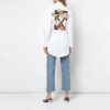 Off-White Small Logo Lacing Printing Shirt White