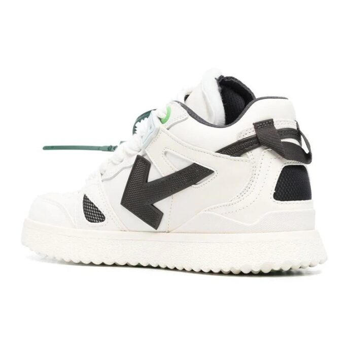 Off-White Sponge Mid-Top Sneaker “White Black”