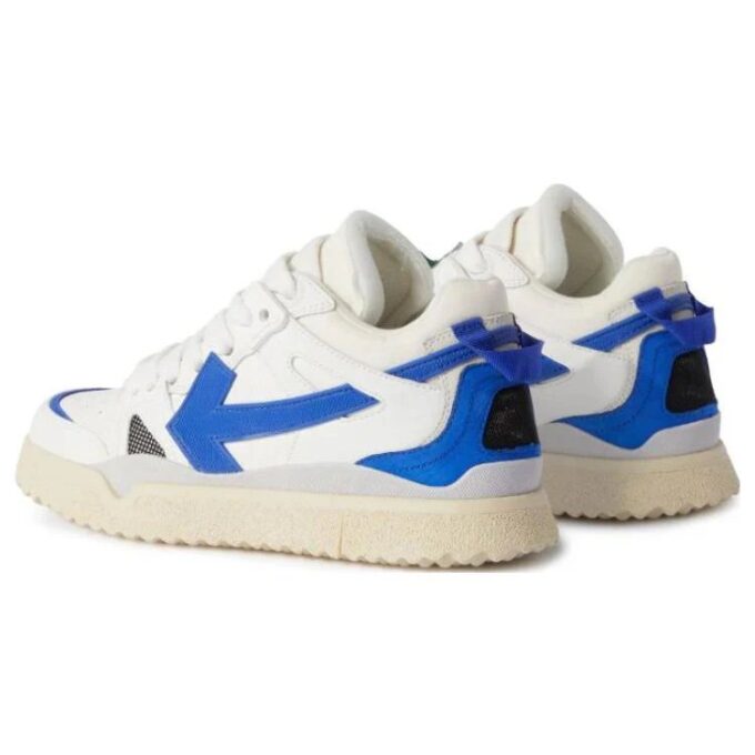 Off-White Sponge Mid-Top Sneakers “White Blue”