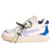Off-White Sponge Mid-Top Sneakers “White Blue Purple”