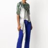 Off-White SS20 Asymmetric-Hem Abstract Print