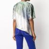 Off-White SS20 Asymmetric-Hem Abstract Print