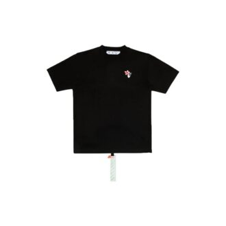 Off-White SS20 Lunar New Year “Year Of The Rat Good Luck” Peach Blossom Round Neck Short Sleeve
