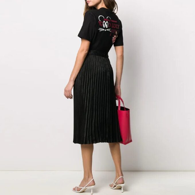 Off-White SS20 Lunar New Year “Year Of The Rat Good Luck” Peach Blossom Round Neck Short Sleeve