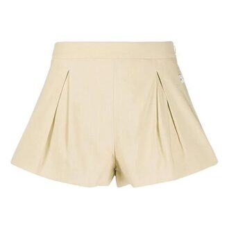 Off-White SS20 Short-waisted Short Pants Buff White