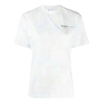 Off-White SS20 Tie-Dye Puzzle Printed White