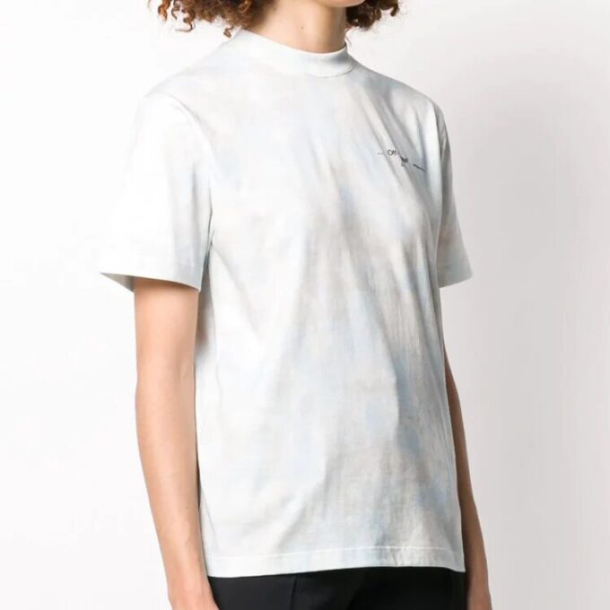 Off-White SS20 Tie-Dye Puzzle Printed White