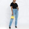 Off-White SS21 Arrows Pattern Logo Printing Short Sleeve Black T-Shirt