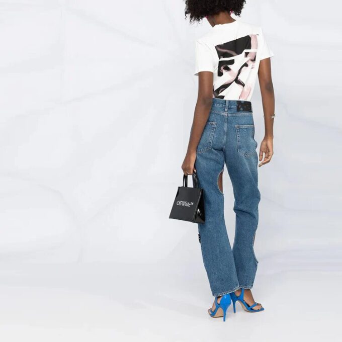 Off-White SS21 Back Arrow Cotton Short Sleeve White