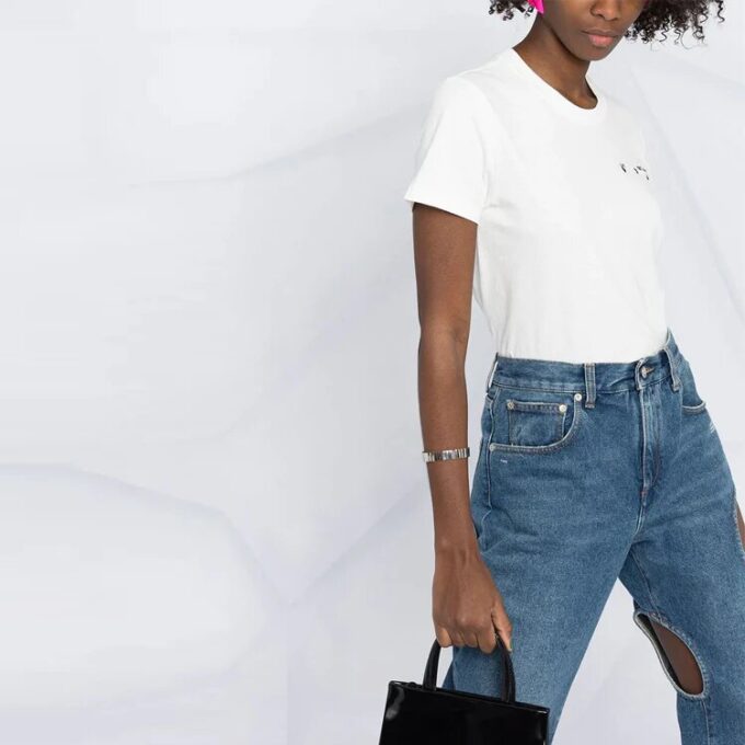 Off-White SS21 Back Arrow Cotton Short Sleeve White