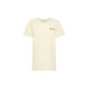 Off-White SS21 Flowers Embroidered Arrow Short Sleeve Creamy White