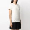 Off-White SS21 Flowers Embroidered Arrow Short Sleeve Creamy White