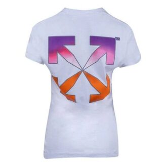 Off-White SS21 Gradient Arrow Logo Short Sleeve Version White