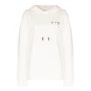 Off-White SS21 Logo Embroidered Arrow Hoodie Loose Fit White