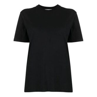 Off-White SS21 Logo Printing Cozy Round Neck Short Sleeve Black