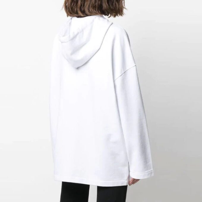 Off-White SS21 Logo Printing Hoodie Version White