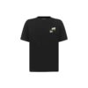 Off-White SS21 Plant Flower Plaid Round Neck Short Sleeve Slim Fit Black T-Shirt