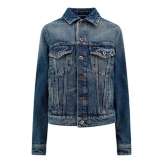 Off-White Strap Detail Denim Jacket “Blue”