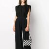 Off-White Stripe Binder-Clip Shoulder Bag Black / White / Yellow