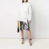 Off-White Striped Inserts Cotton White