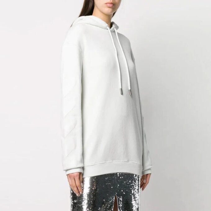 Off-White Striped Inserts Cotton White