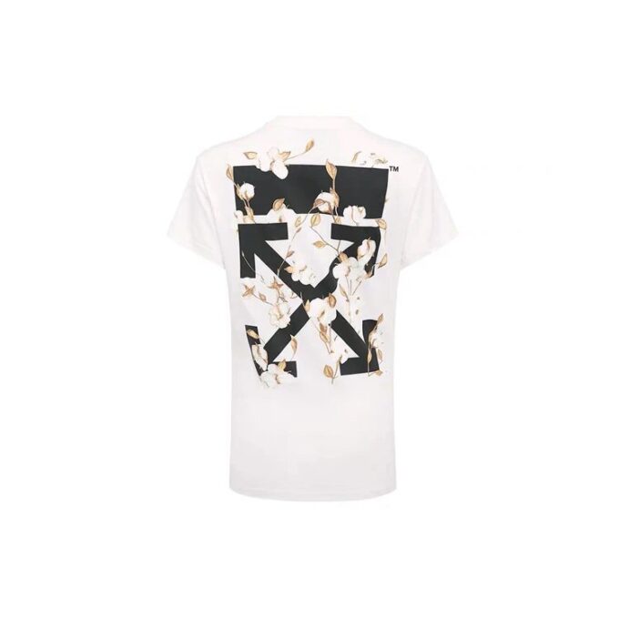 Off-White Virgil Abloh cotton fitted tee White