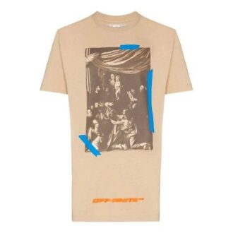 Off-White X Browns 50 Caravaggio T-shirt “Khaki Brown” Off-White X Browns 50 Caravaggio T-shirt “Khaki Brown”