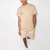 Off-White x Browns 50 Crossover Logo Printing Loose Round Neck Short Sleeve Ordinary Version Beige